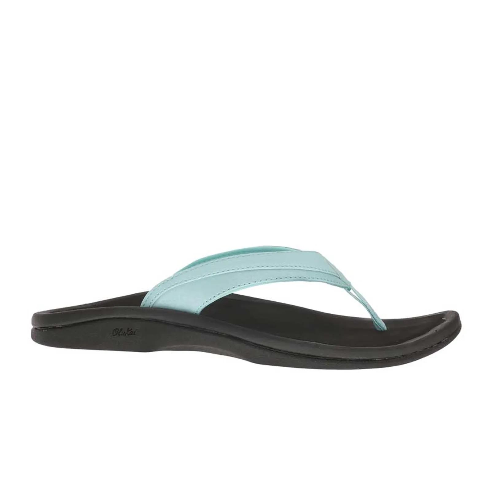 Suede OluKai 'Ohana Sandal (Women) - Sea Glass/Black