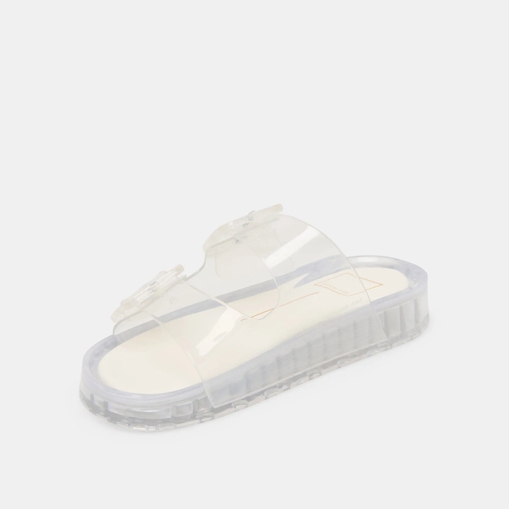 JULIO SANDALS CRYSTAL VINYL Temperature Regulating Fabric