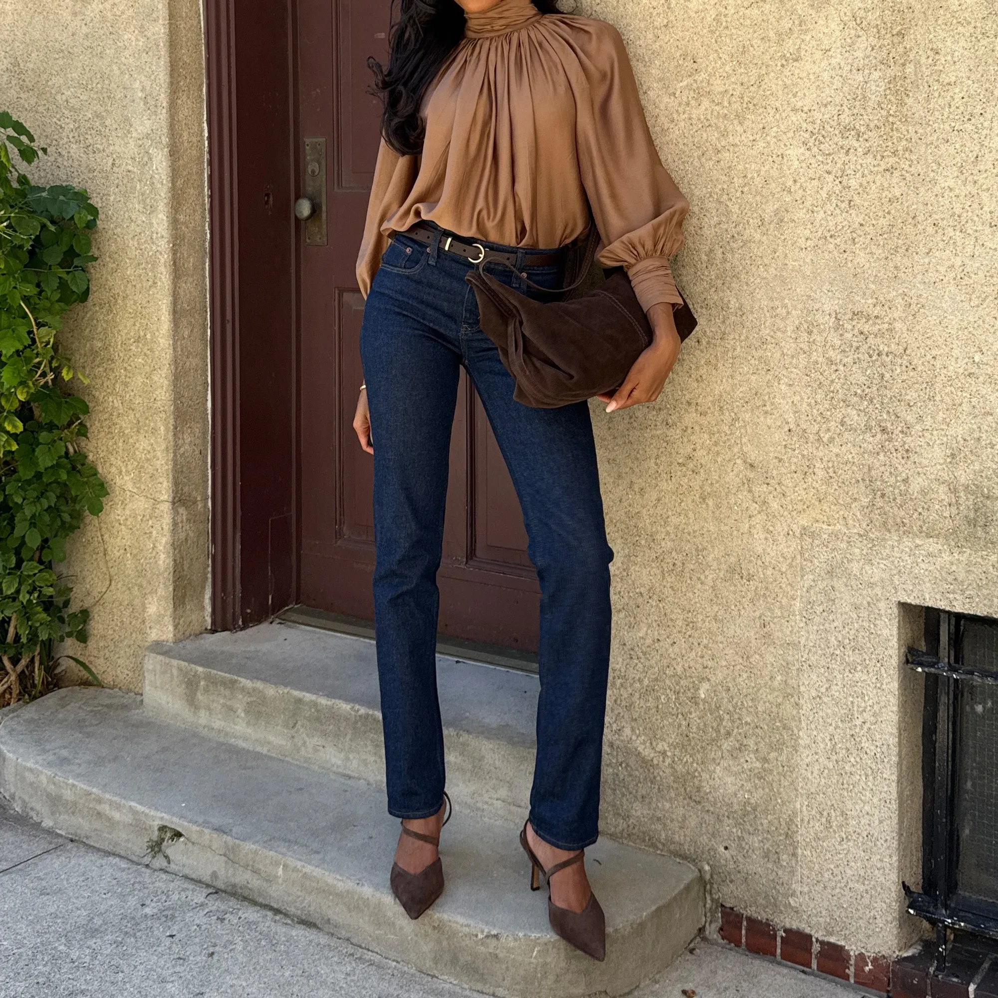 KAMRA HEELS DK BROWN SUEDE Any Weather