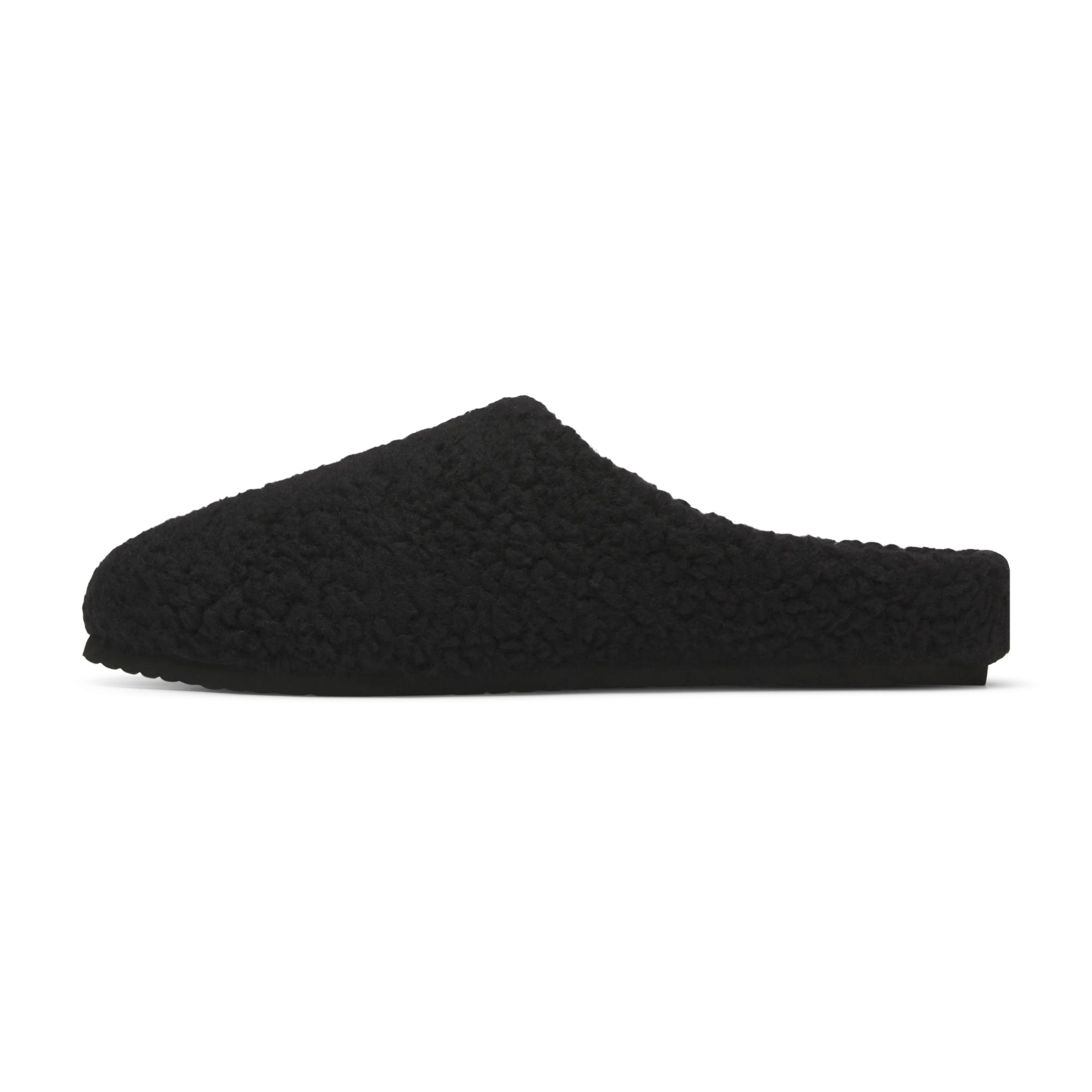 Allbirds Slipper - Natural Black Fluff Simple Look