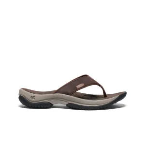 Men's Kona Leather Flip-Flop  |  Java/Dark Earth Walk Comfort Slip Day Out