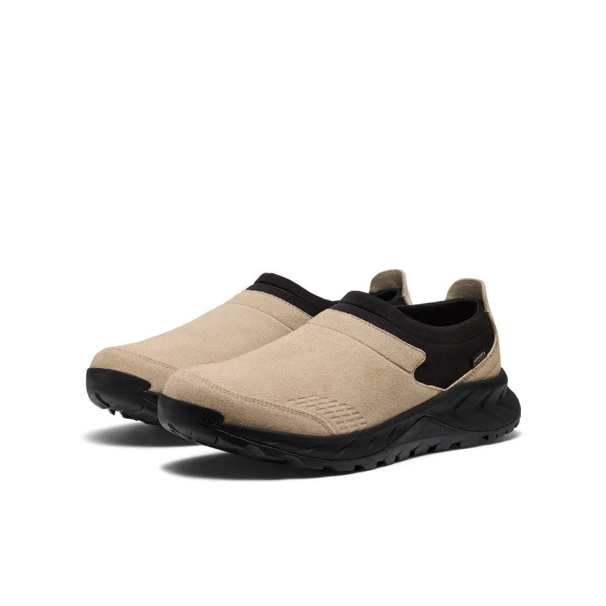 Men's TTS Moc Waterproof Sneaker  |  Safari/Black Casual Comfort
