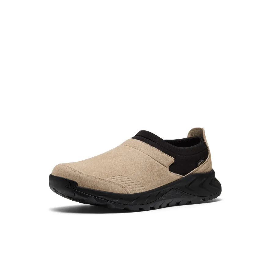 Men's TTS Moc Waterproof Sneaker  |  Safari/Black Instant Style Footwear Comfort Walk