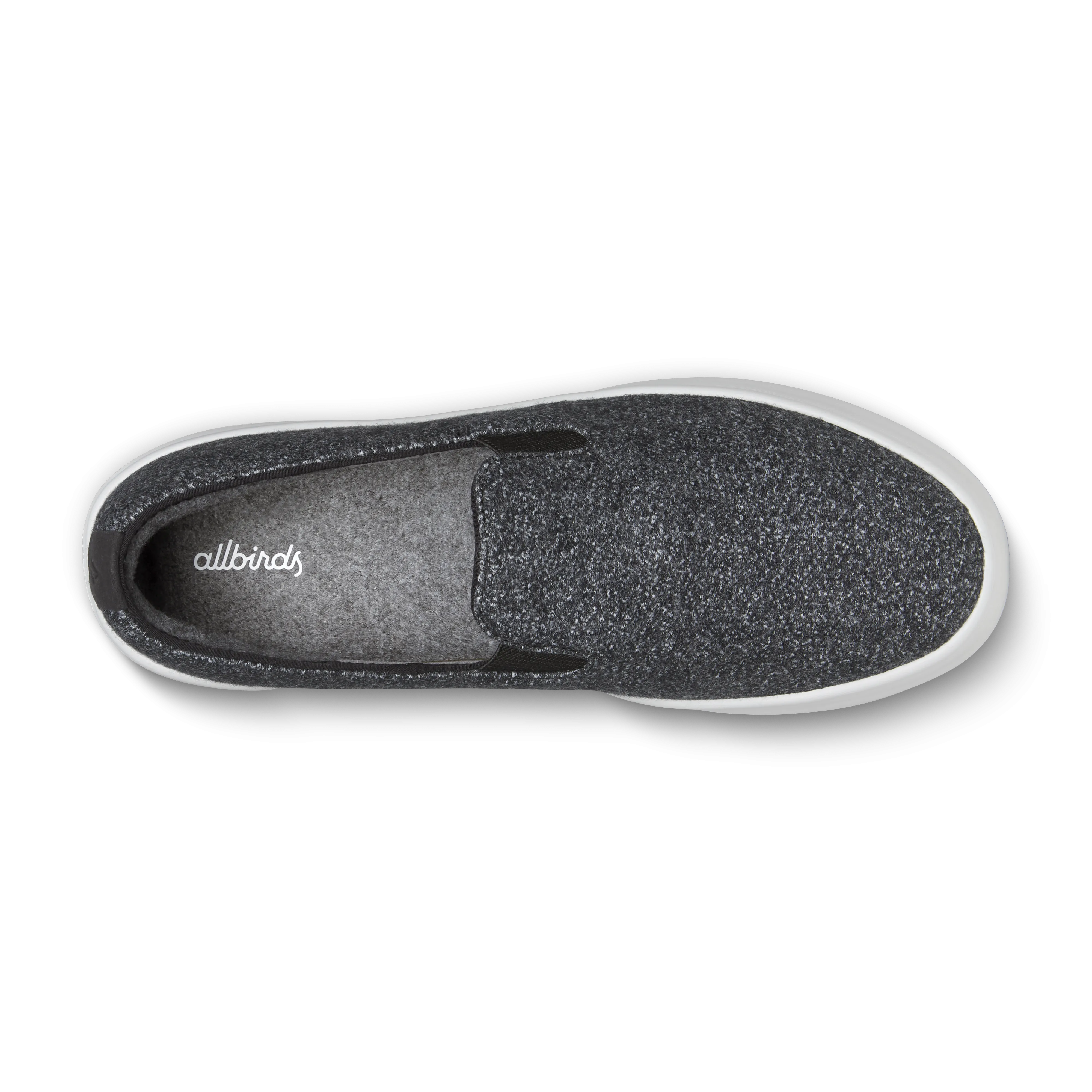 Casual Wear Quick Travel Slip Men's Wool Cruiser Slip On - Dark Grey (Light Grey Sole)