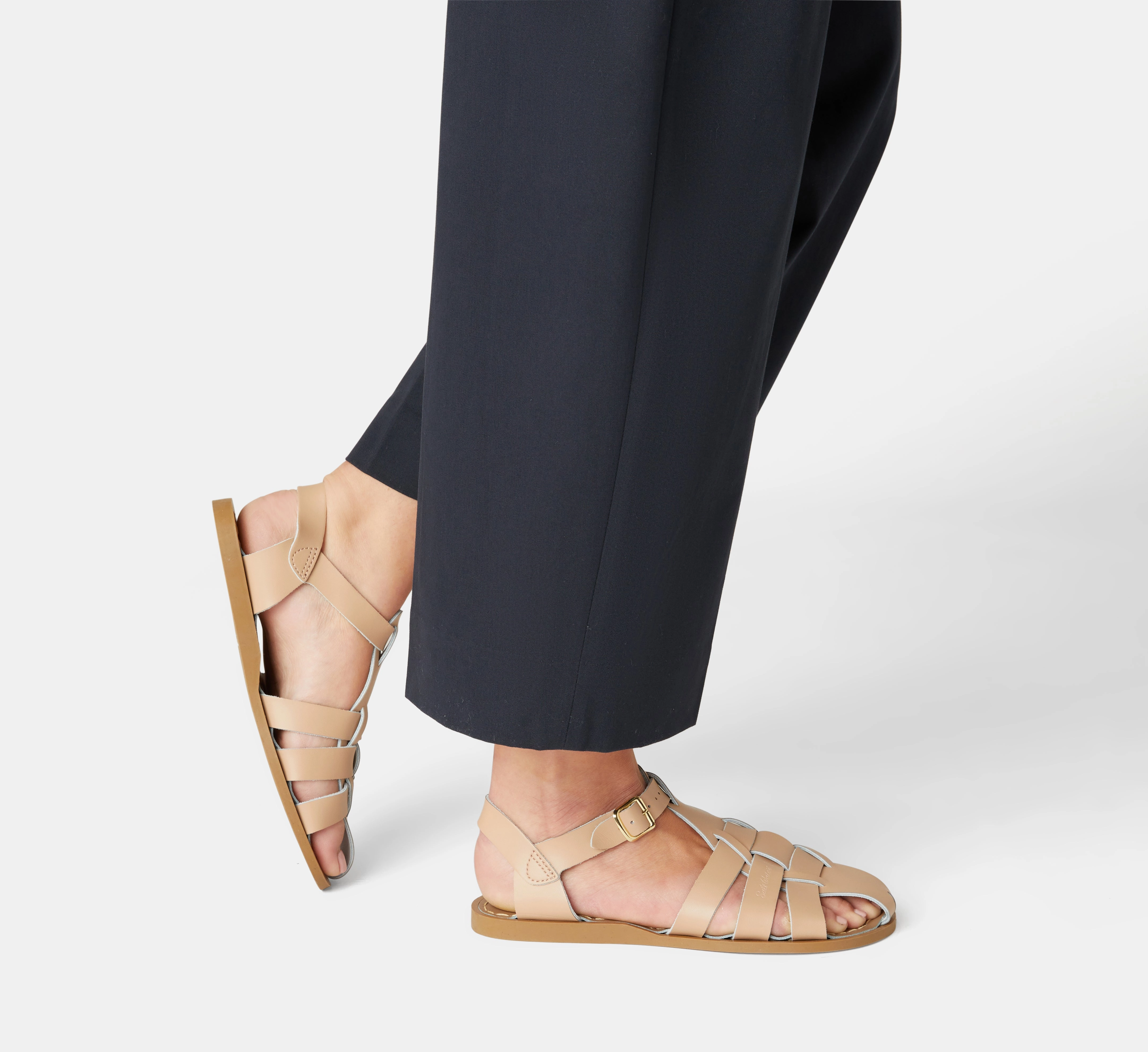 Fisherman Shark Original Latte Womens Sandal Stretchable Material