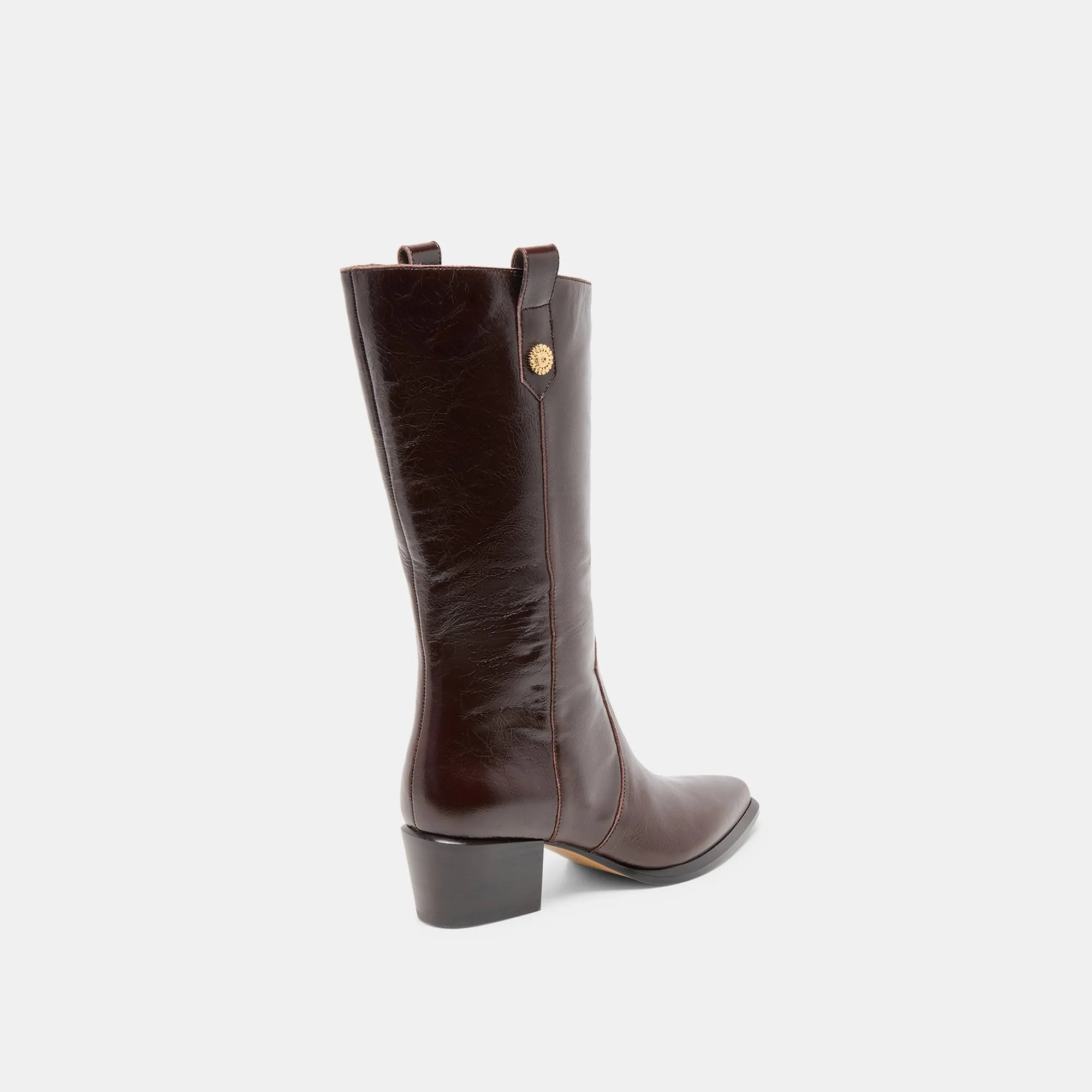 VERN WIDE CALF BOOTS CHOCOLATE LEATHER Energy Boost