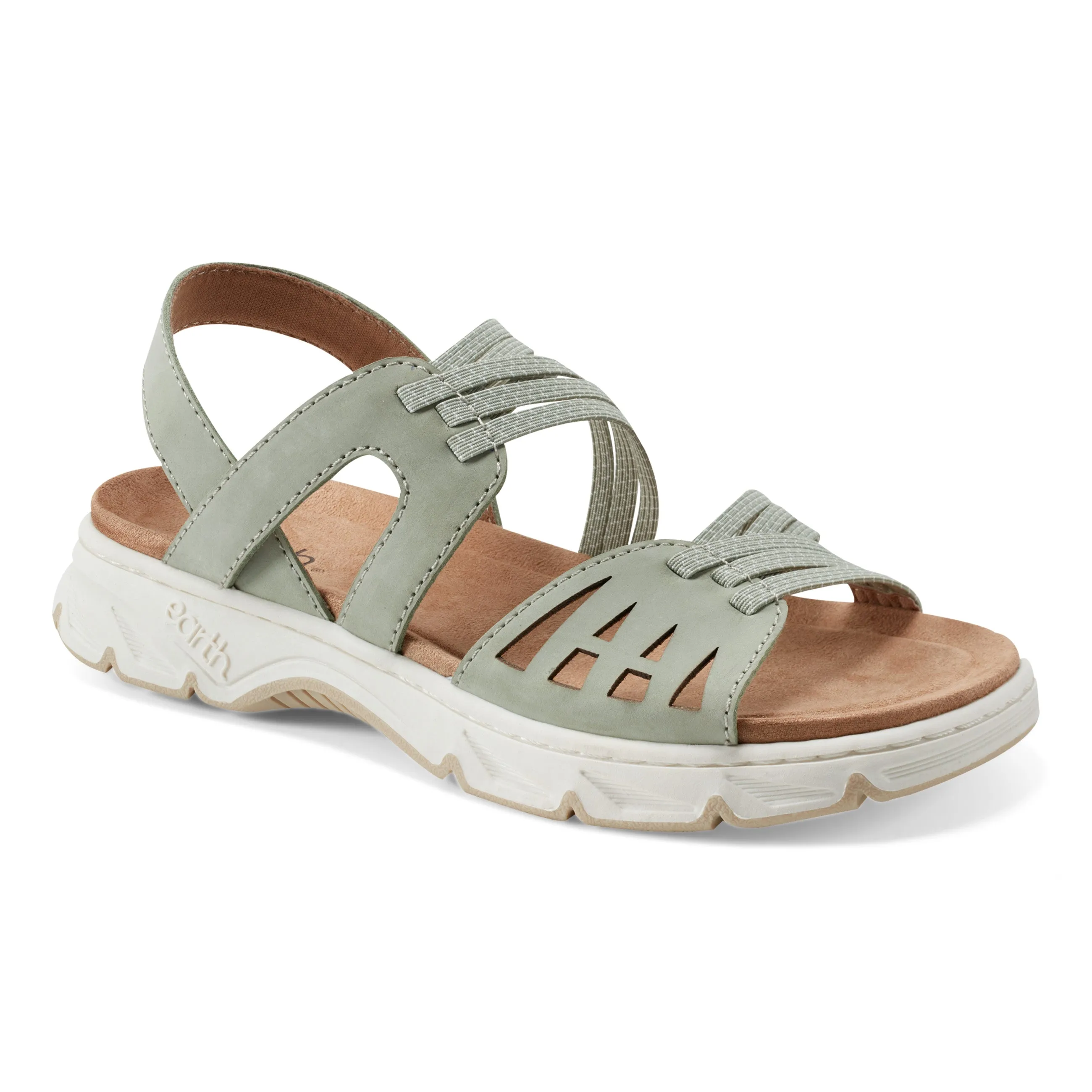 coastal Reinforced Toe Guard Vernon Strappy Slingback Casual Flat Sandals