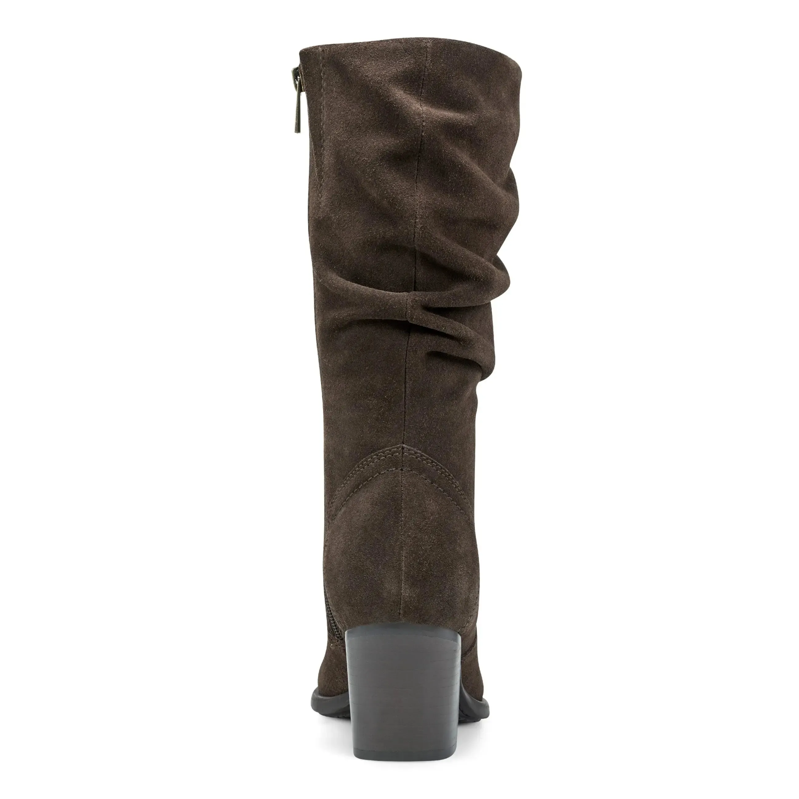 Charming Vine Block Heel Almond Toe Casual Boots