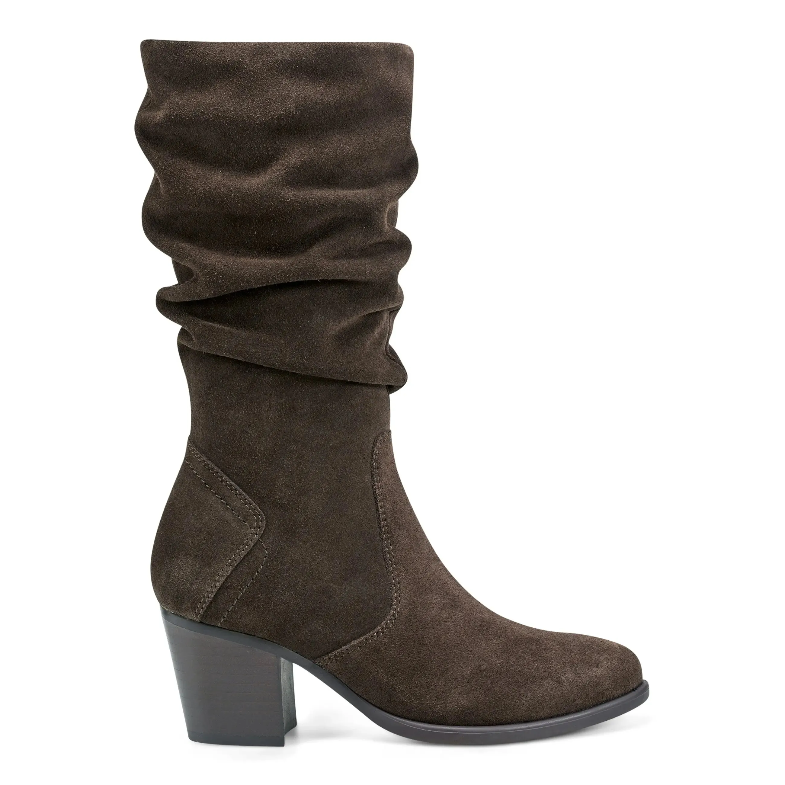 Vine Block Heel Almond Toe Casual Boots trendy teenagers' looks