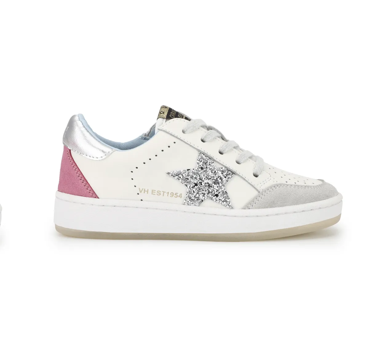 Vintage Havana Shoes Kids Katrin Blush/Glitter Multi Low Profile Adventure Journey