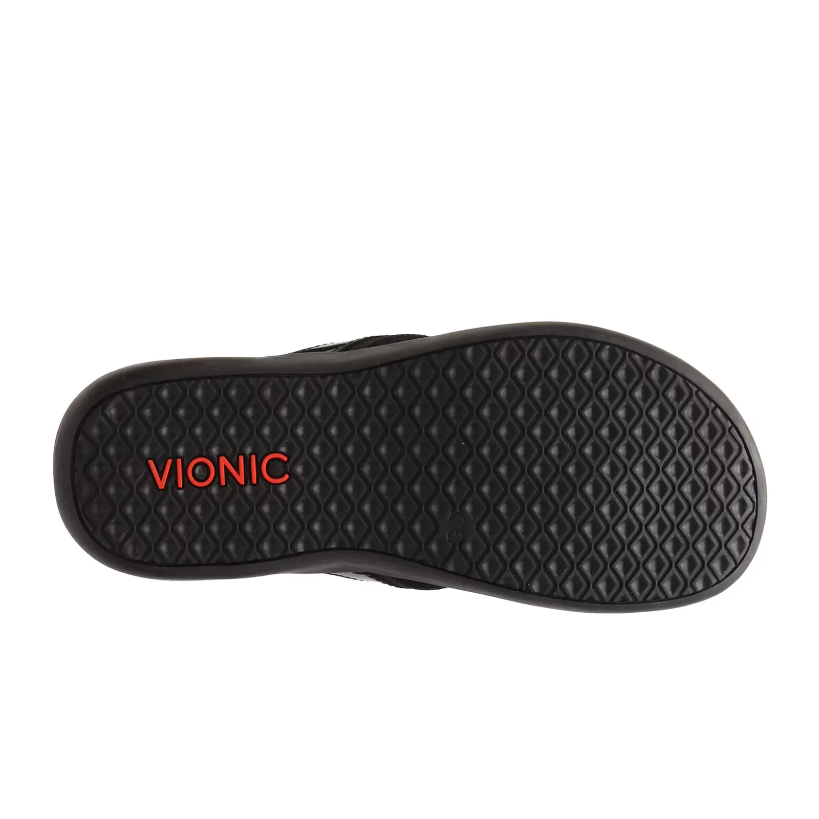 Vionic Tide Sandal (Women) - Black Patent Webbing Quick Slip-On Design