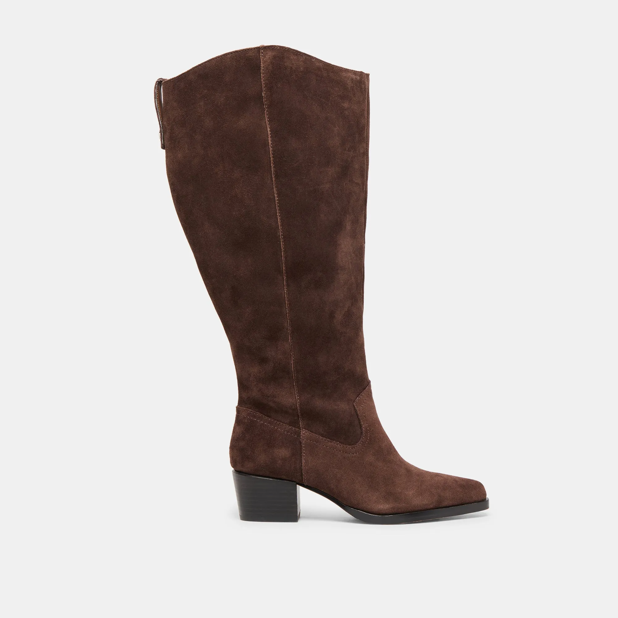VIRONA H2O EXTRA WIDE CALF BOOTS DK BROWN SUEDE Dynamic Traction Ultra Breathable Upper