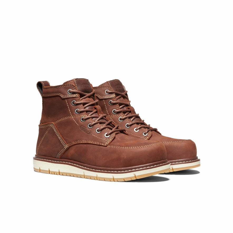 Women's San Jose 6" Boot (Aluminum Toe)  |  Gingerbread/Gum Urban Fashion Olive Tone