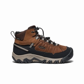 Big Kids' Targhee IV Waterproof Hiking Boot  |  Bison/Brindle MoistureWicking Low Profile Weekend Camping