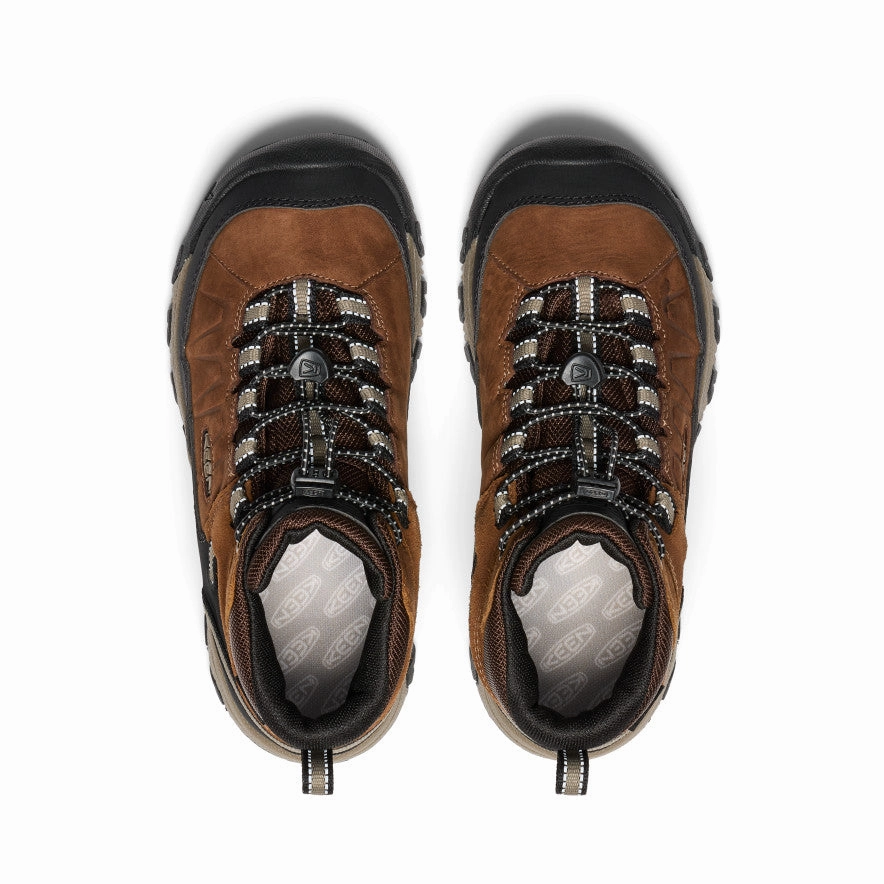 Seamless Comfort Mountain Hike Stable Support Rough Trail Hiker Big Kids' Targhee IV Waterproof Hiking Boot  |  Bison/Brindle