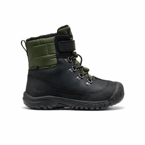 Big Kids' Kanibou Waterproof Winter Boot  |  Black/Bronze Green Earth Tones