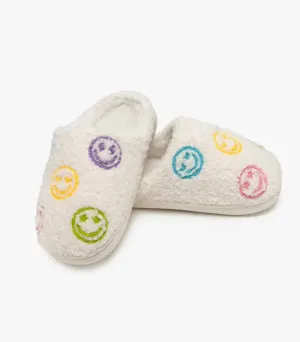 Grippy Outsole Rough Terrain Anti microbial Kids Happy All Over Slippers