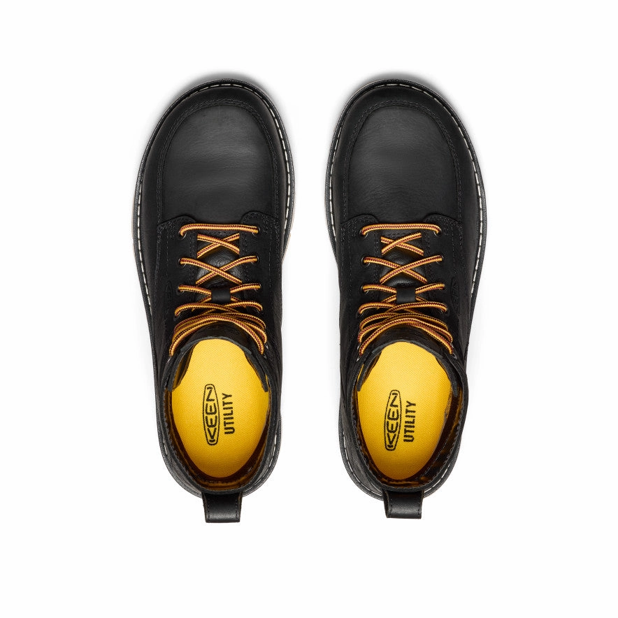 Protective Finish Functional Minimalist Supportive Fit Men's San Jose 6" Waterproof Boot (Aluminum Toe)  |  Black/Gum