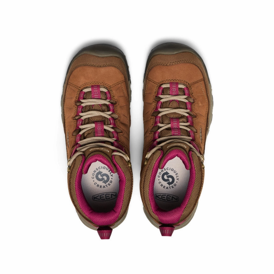 Multi Season Versatility Women's Targhee IV Waterproof Hiking Boot  |  Bison/Beaujolais