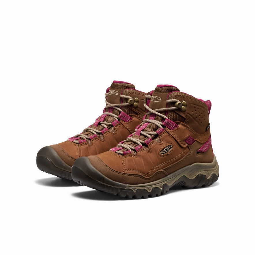 Women's Targhee IV Waterproof Hiking Boot  |  Bison/Beaujolais Classic Touch