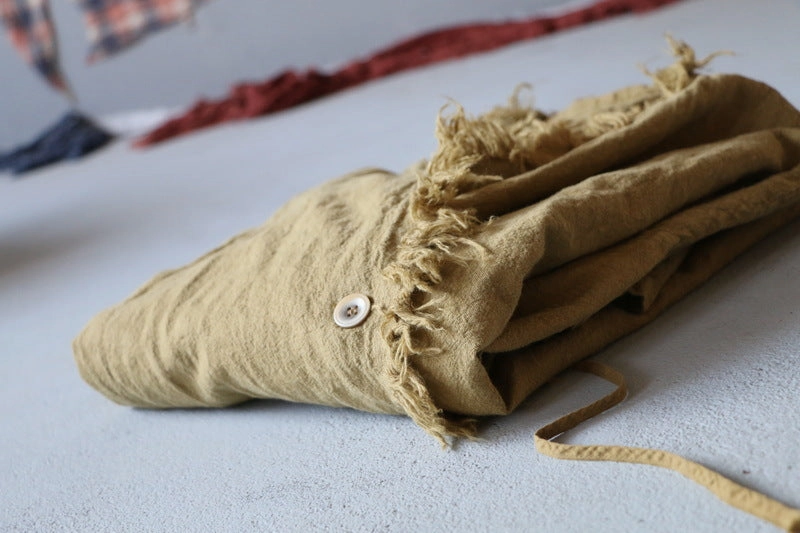 Glow In Dark Trims Windproof Closure Women Linen Loose Zen Style Cardigan