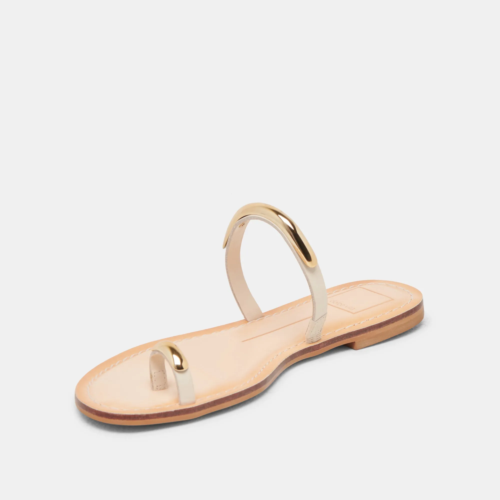 Impact Diffusing Layer WINK WIDE SANDALS BONE LEATHER