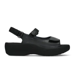 Wolky Jewel Backstrap Sandal (Women) - Black Leather Cool Comfort