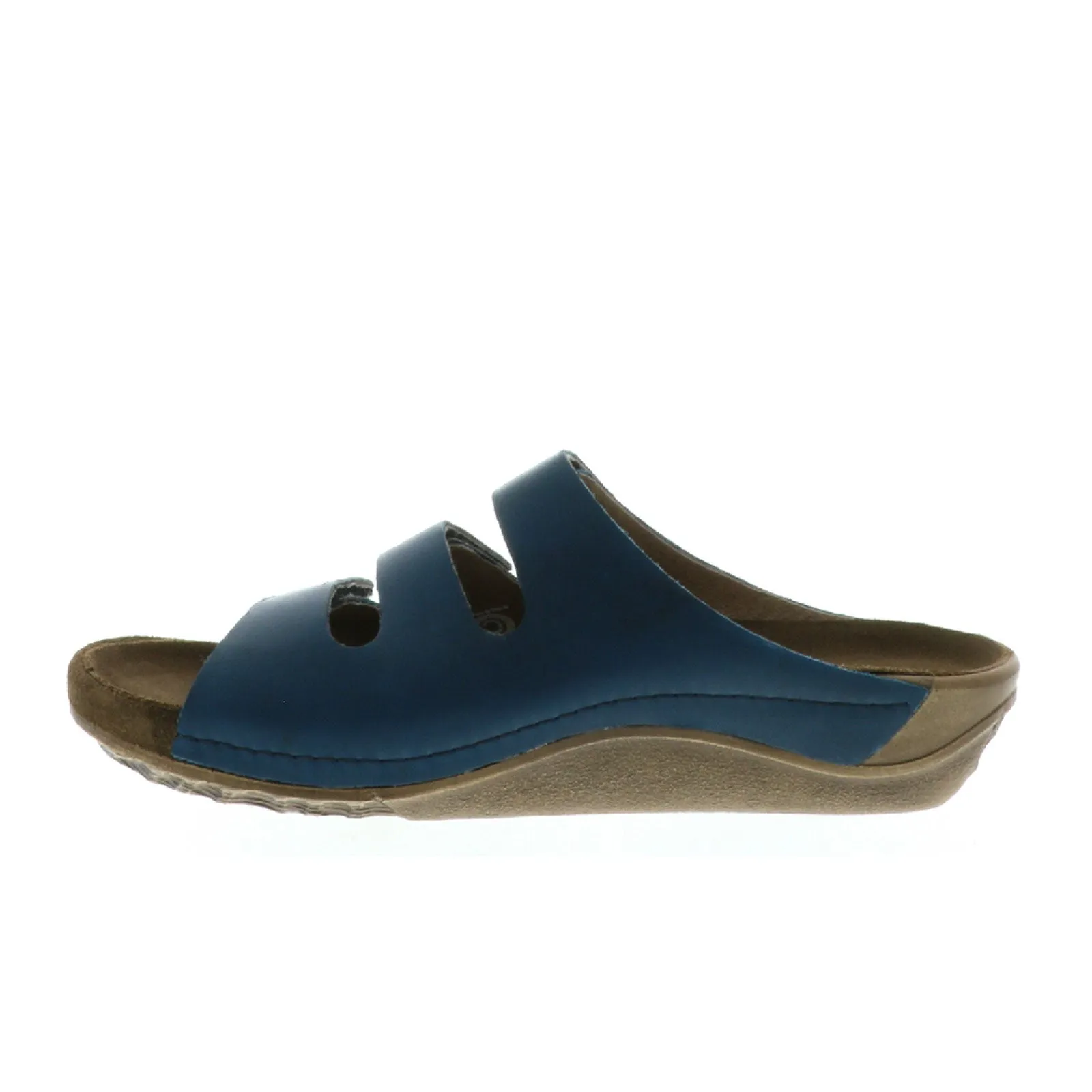 Comfy Glide Wolky Nomad Slide Sandal (Women) - Blue