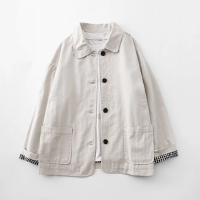 Clean Minimal Look Layered Comfort Look Women Cotton Solid Color Short Single Breasted Slim Fit Jacket