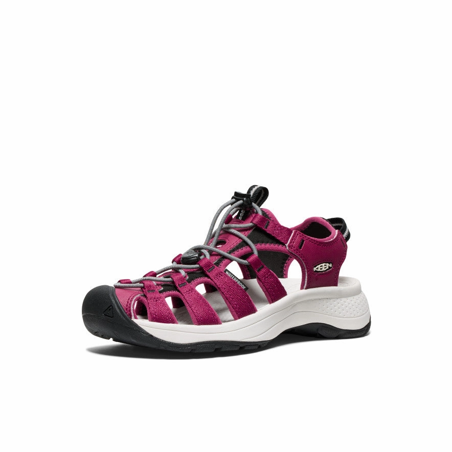 warm weather Women's Astoria West Sandal  |  Beaujolais/Star White