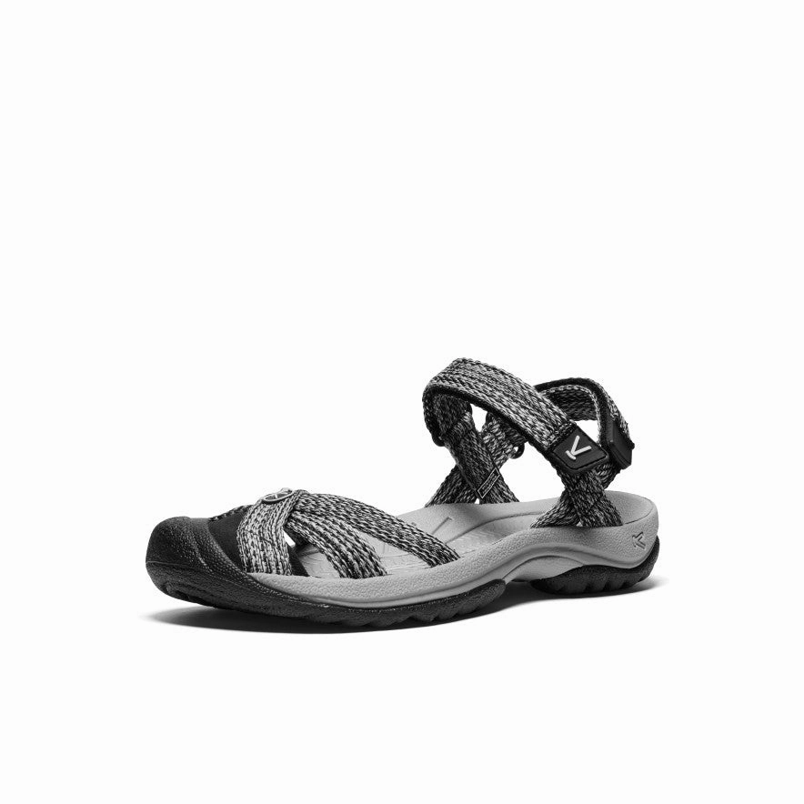 cushioning technology Quick Dry Webbing Women's Bali Strap Sandal  |  Alloy/Black