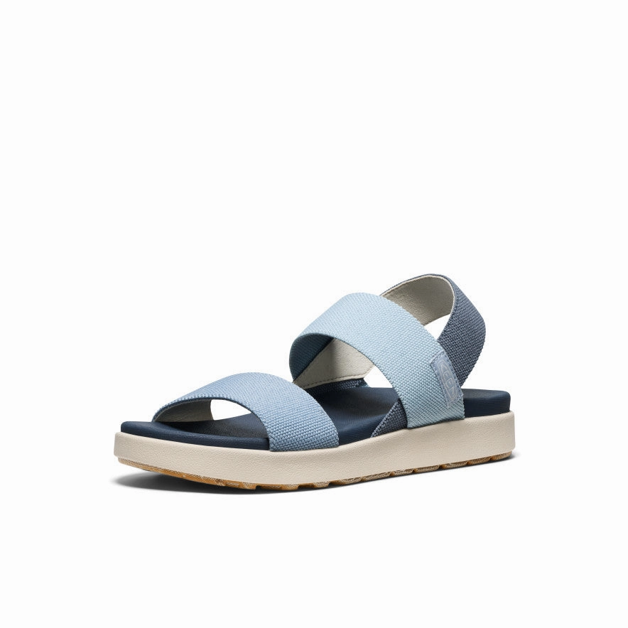 Leather Women's Elle Backstrap Sandal  |  Faded Denim/Skyway