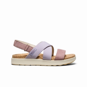 Elegant Summer Footwear Women's Elle Criss Cross Sandal  |  Thistle/Toadstool