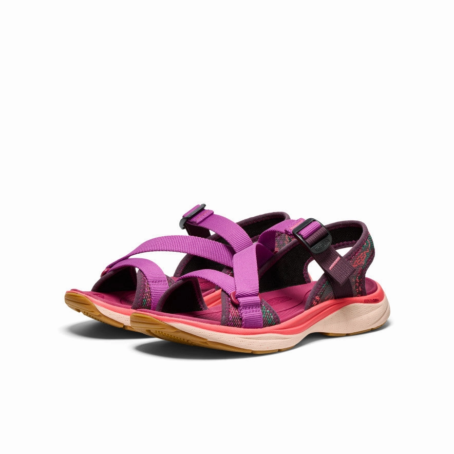 Closed back Comfort All-Day Women's Leiki Open-Toe Sandal  |  Plum Perfect/Dubarry