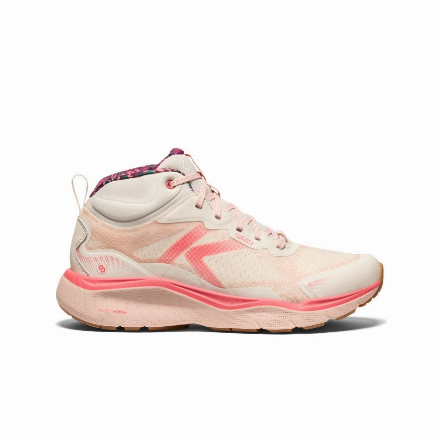Women's Leiki Waterproof Hiking Boot  |  Birch/Cameo Rose Eco Material Comfort Seeker Cold Weather