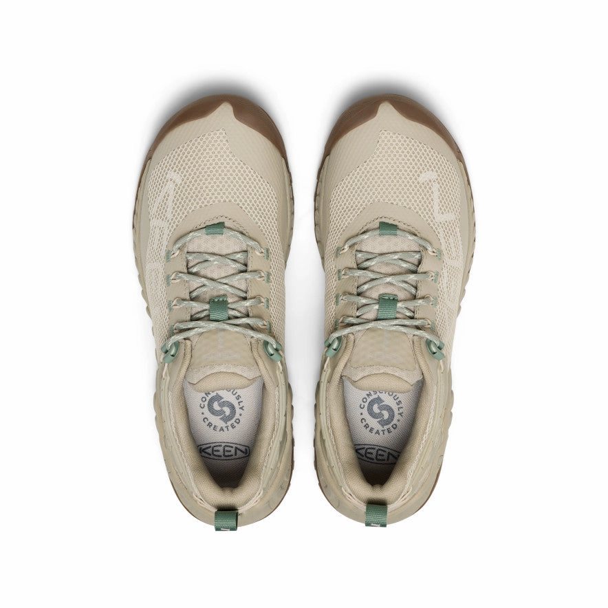 Women's NXIS EVO Waterproof Shoe  |  Abbey Stone/Iceberg Green Shock-absorbent materials