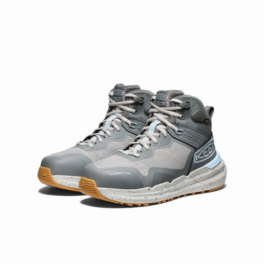 Modern Utility Women's Synchro Waterproof Work Boot (Carbon Toe)  |  Steel Grey/Gum