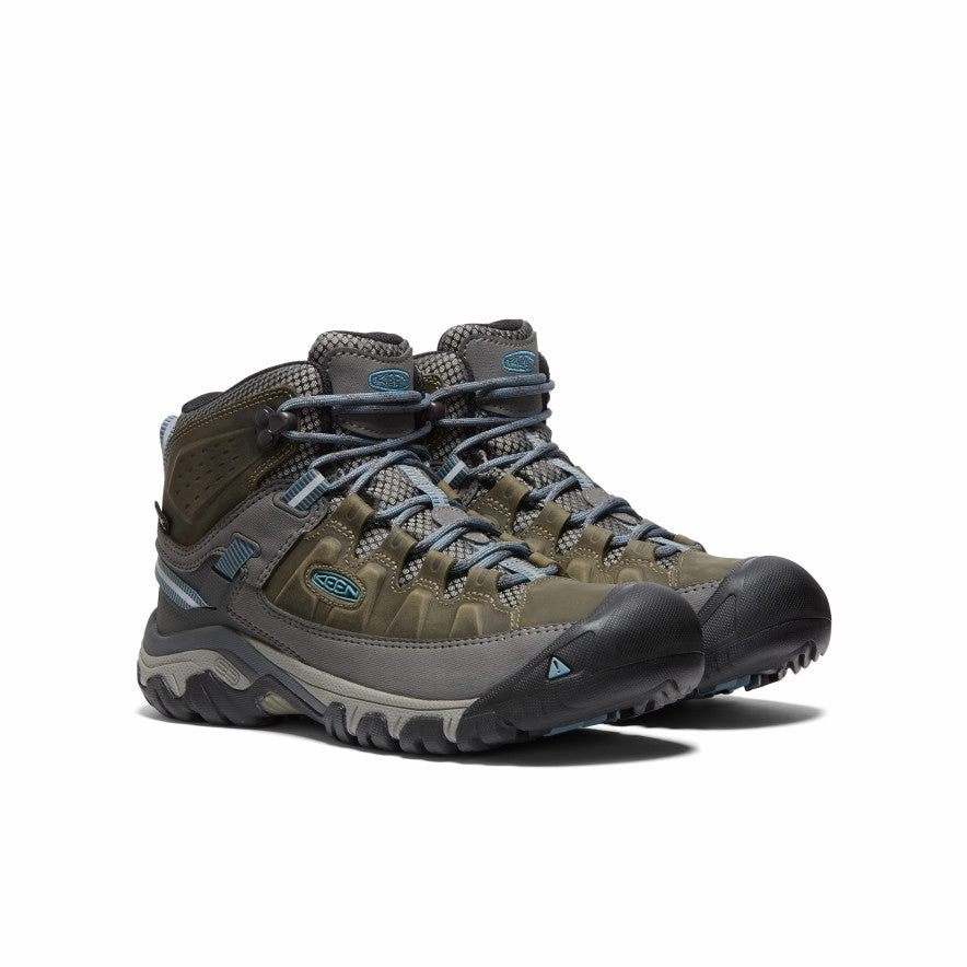 Flexible Frame Functional Minimalist Tough Grip Women's Targhee III Waterproof Mid  |  Magnet/Atlantic Blue