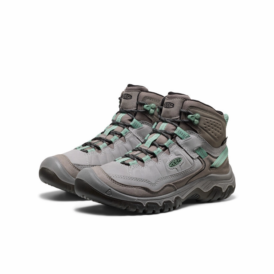 Women's Targhee IV Waterproof Hiking Boot  |  Alloy/Granite Green Western Pattern Comfort Wrap
