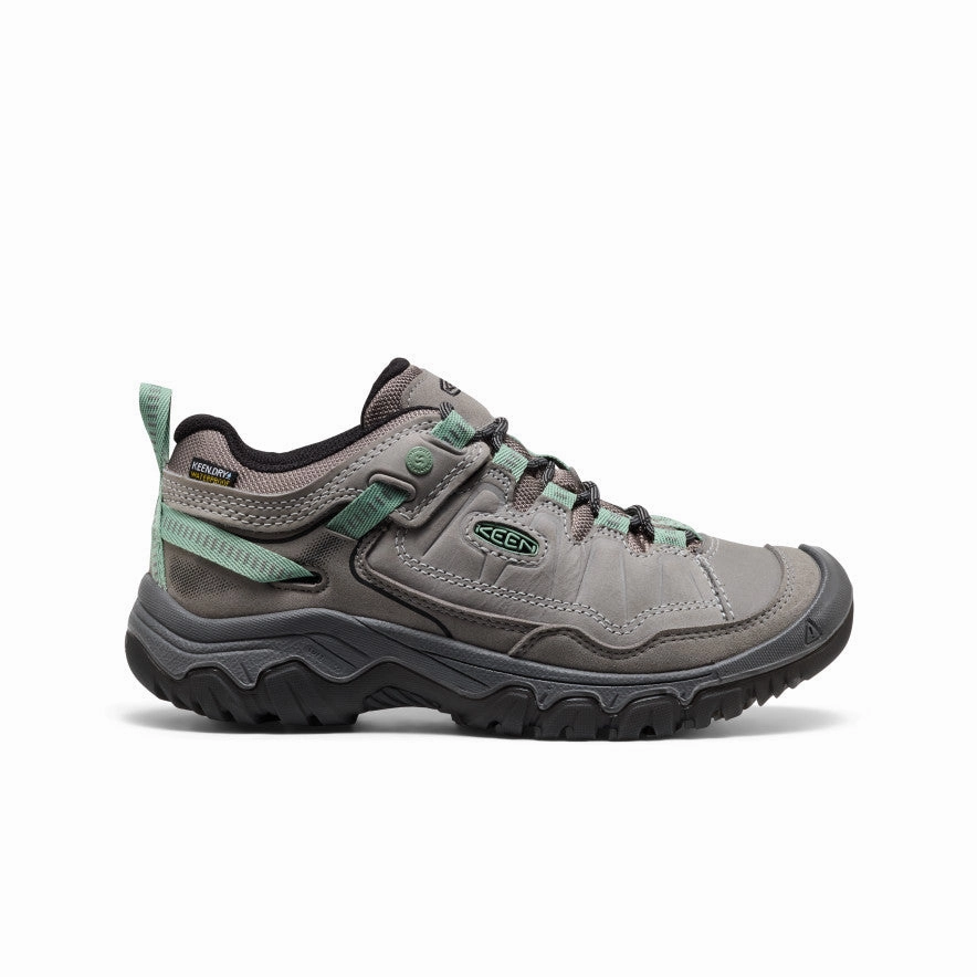 Women's Targhee IV Waterproof Hiking Shoe  |  Alloy/Granite Green Abrasion Resistant Edging