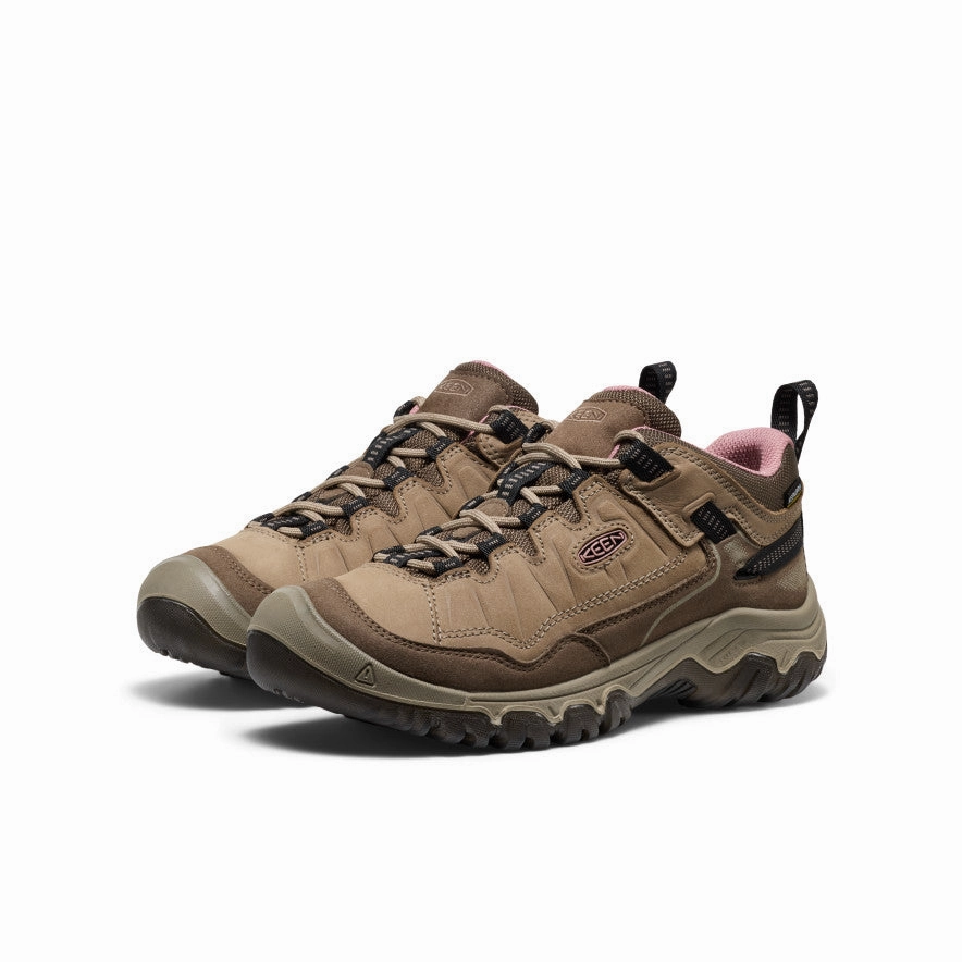 Women's Targhee IV Waterproof Hiking Shoe  |  Brindle/Nostalgia Rose Adjustable Strap
