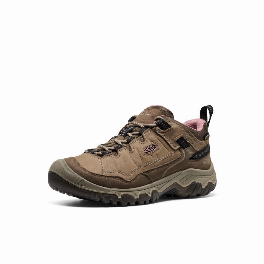 Women's Targhee IV Waterproof Hiking Shoe  |  Brindle/Nostalgia Rose Refined Anti Fatigue Technology
