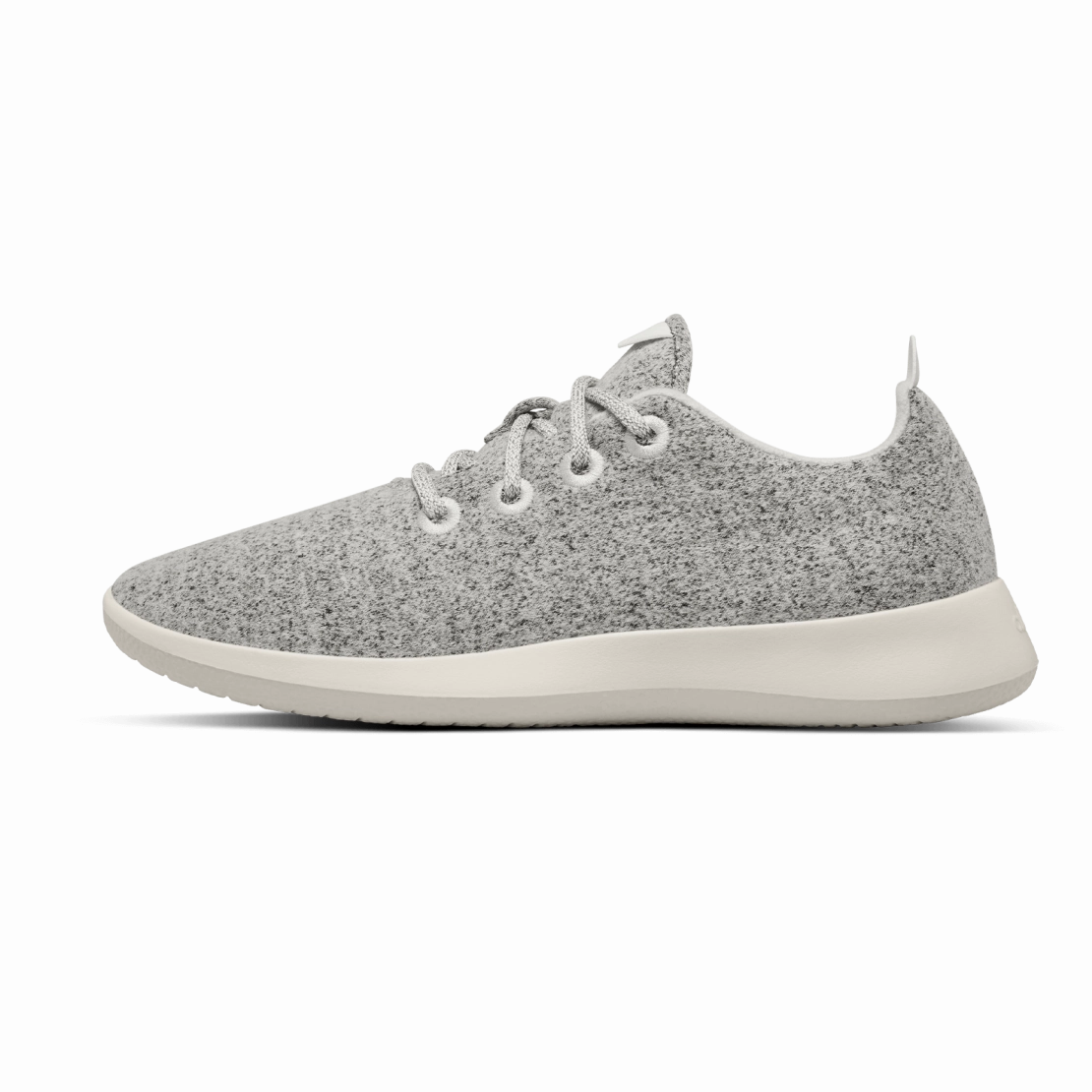 morning Weatherproof Barrier Layer Women's Wool Runner - Dapple Grey (Cream Sole)