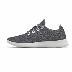 Padded Fit Pressure Dispersing Design Women's Wool Runner - Natural Grey (Light Grey Sole)