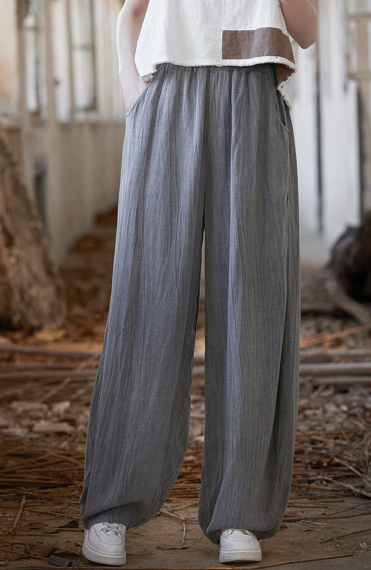 Non-Constricting Women Summer Linen Casual Pants