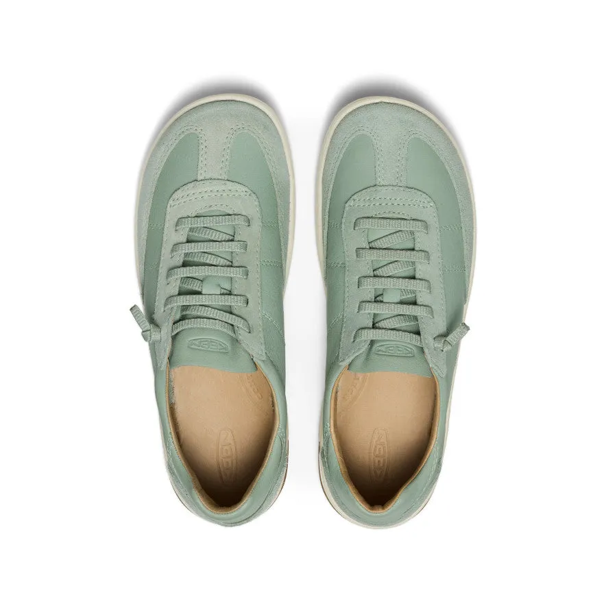 Comfy Step Walk Waterproof Slip On Women's KNX T-Toe Sneaker  |  Iceberg Green/Birch