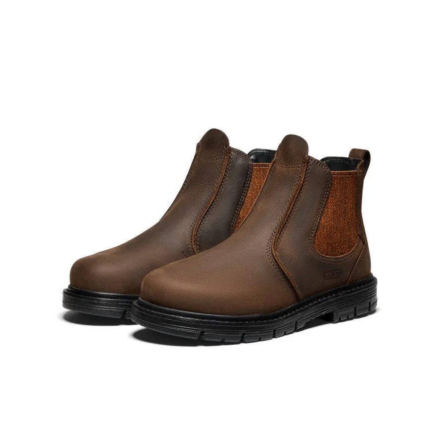 Women's San Jose Chelsea 90?? Heel Boot (Aluminum Toe)  |  Cascade Brown/Black Machine washable