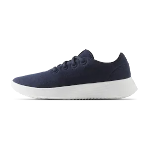 Quick Dry Tech warm - weather shoes Women's Wool Runner Go - Deep Navy (Blizzard Sole)
