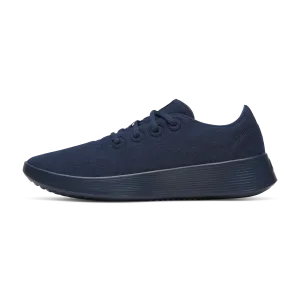 Casual arch Women's Wool Runner Go - Deep Navy (True Navy Sole)