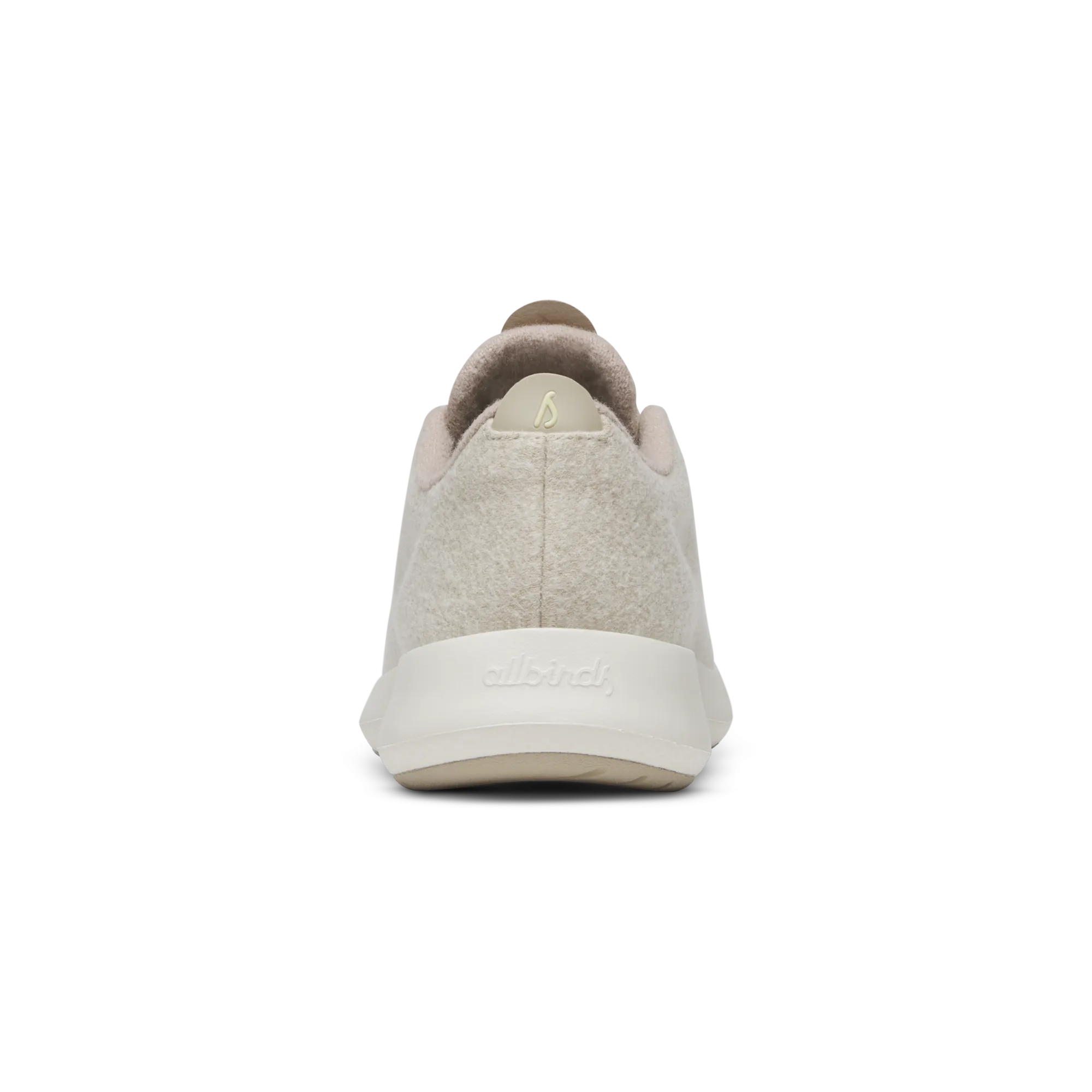 Women's Wool Runner Mizzle - Stony Cream (Natural White Sole) Low Profile Design